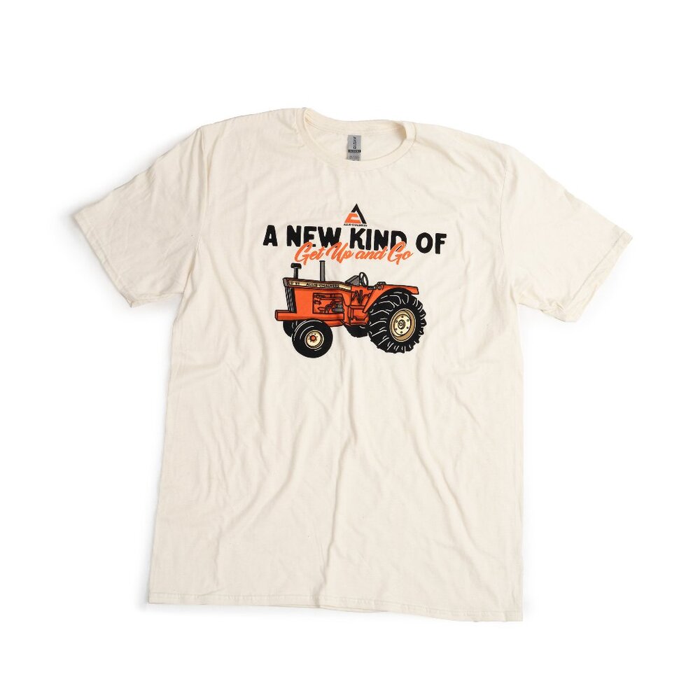 Allis Chalmers Tractor T-Shirt, D-21 Tractor, Get Up and Go Slogan